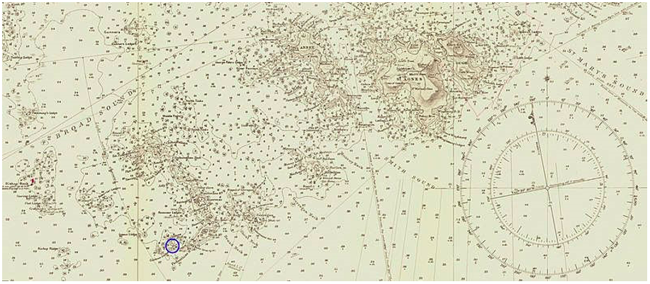 Admiralty Chart N° 34
                      The Scilly Isles